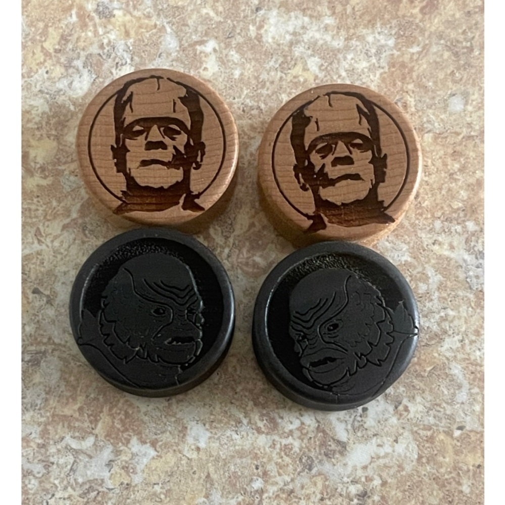 Bundle of Universal Monsters Horror Plugs / Gauges - 1”